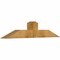 Ekena Millwork Portland Rough Sawn Timber Gable Bracket, Western Red Cedar, 60"W x 12"H x 6"D x 6"F, 5/12 Pitch GBW060X12X0606POR00RWR - alternate 3